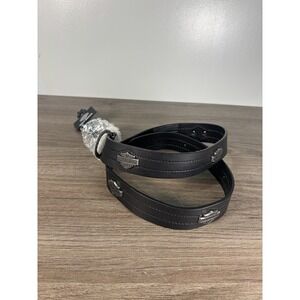 NWT Harley Davidson Size 38 Belt Black Leather Motorcycle 98713-23VM/3800